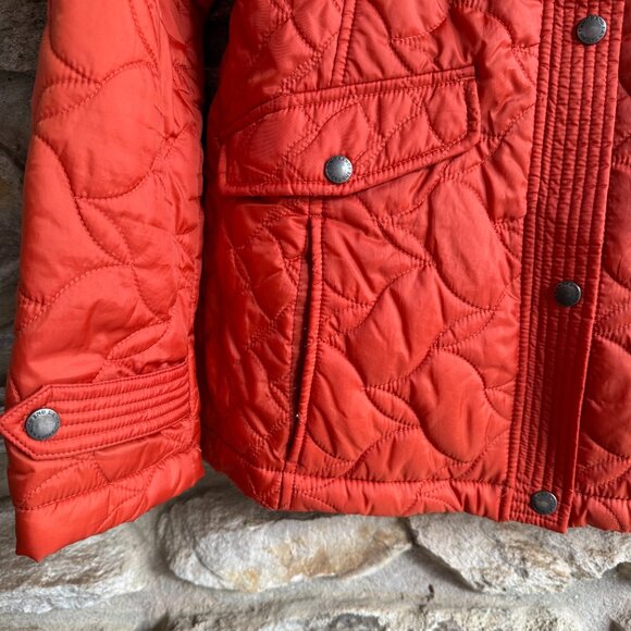 LANDS’ END Women's Burnt Orange Quilted Lightweight Jacket Coat X-Small XS (2-4) - Picture 6 of 16